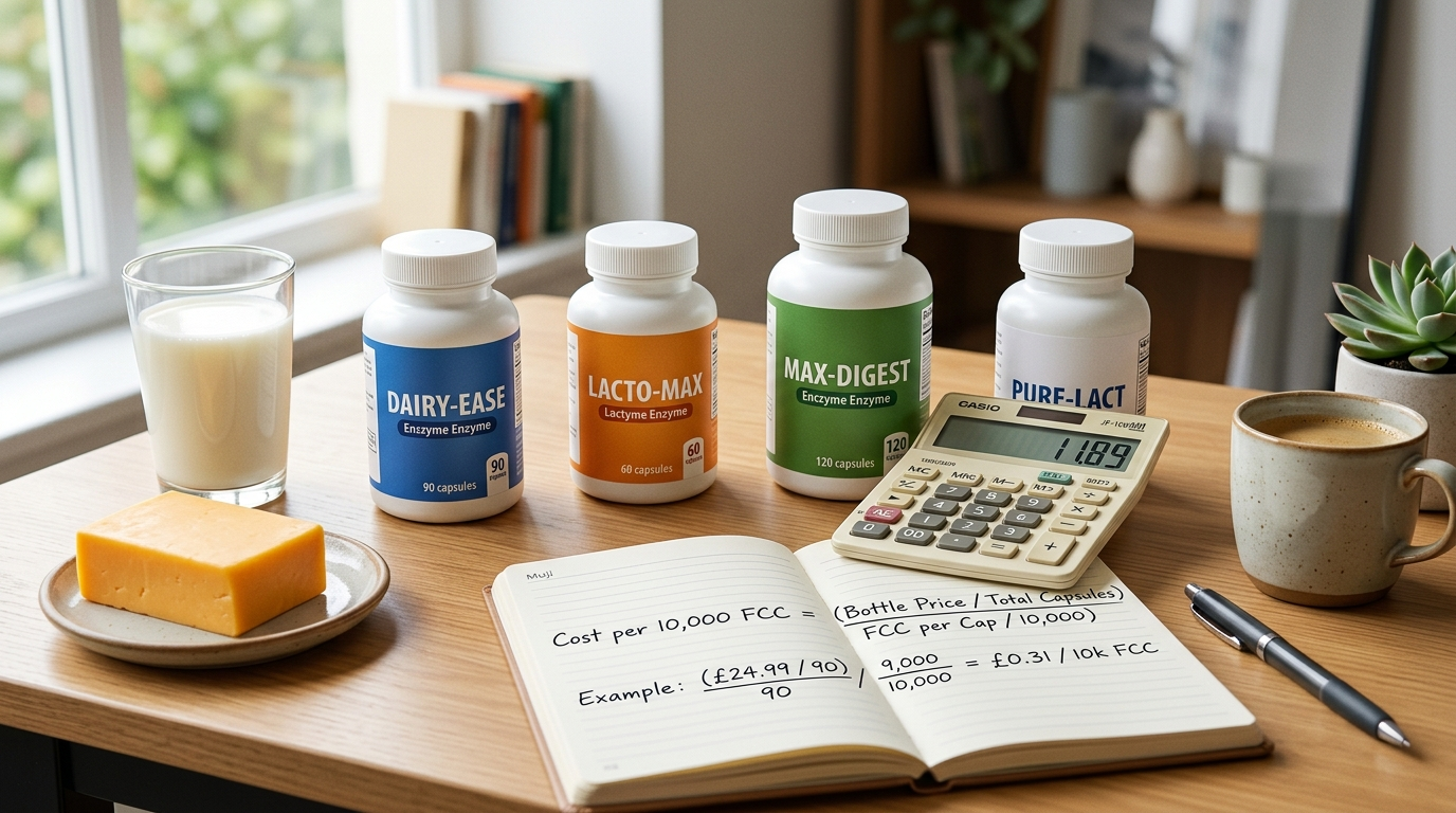 Lactase Pills Cost Comparison: How to Calculate Price per 10,000 FCC Units