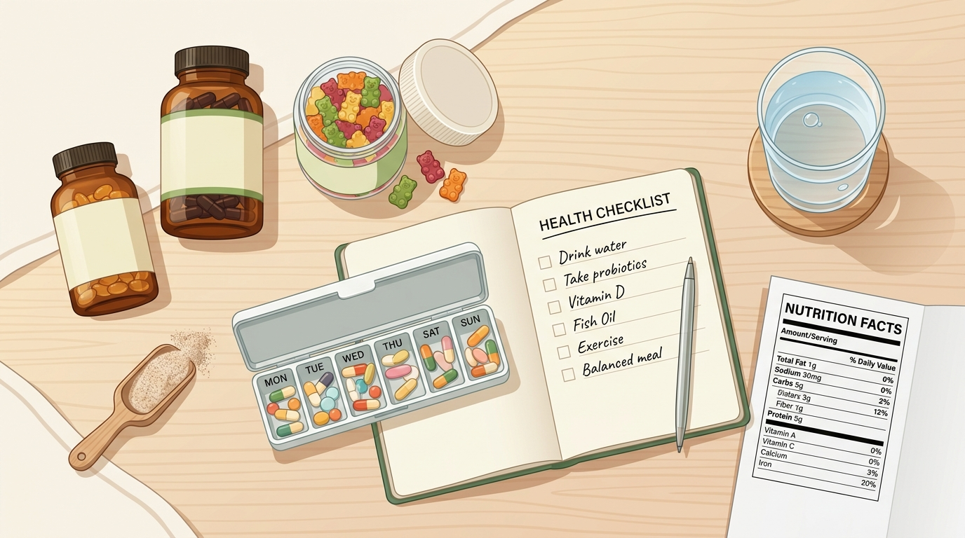 Supplement Stack Check: How to Rate Probiotics, Fiber, Enzymes, and Basics