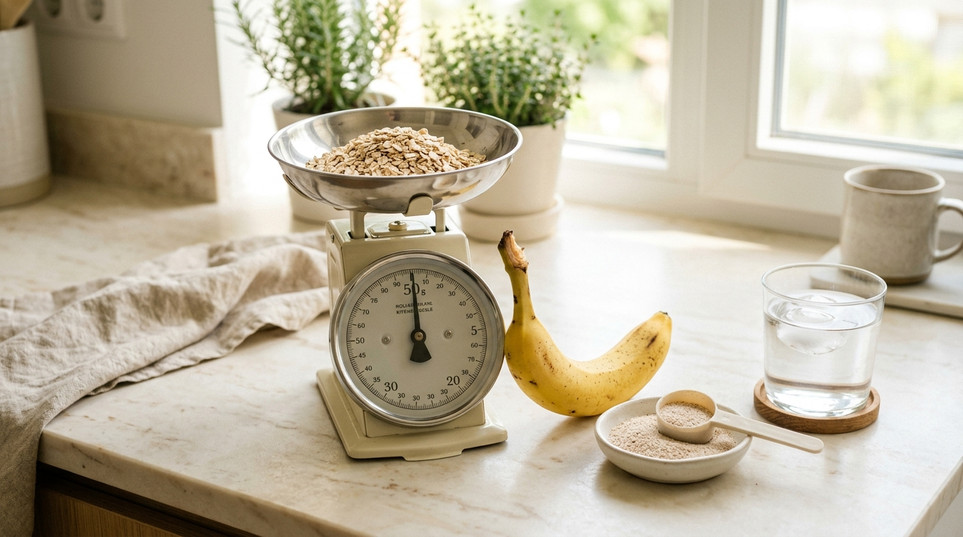 How Much Fiber Is in Oats, Psyllium, a Banana, and a Fiber Supplement?