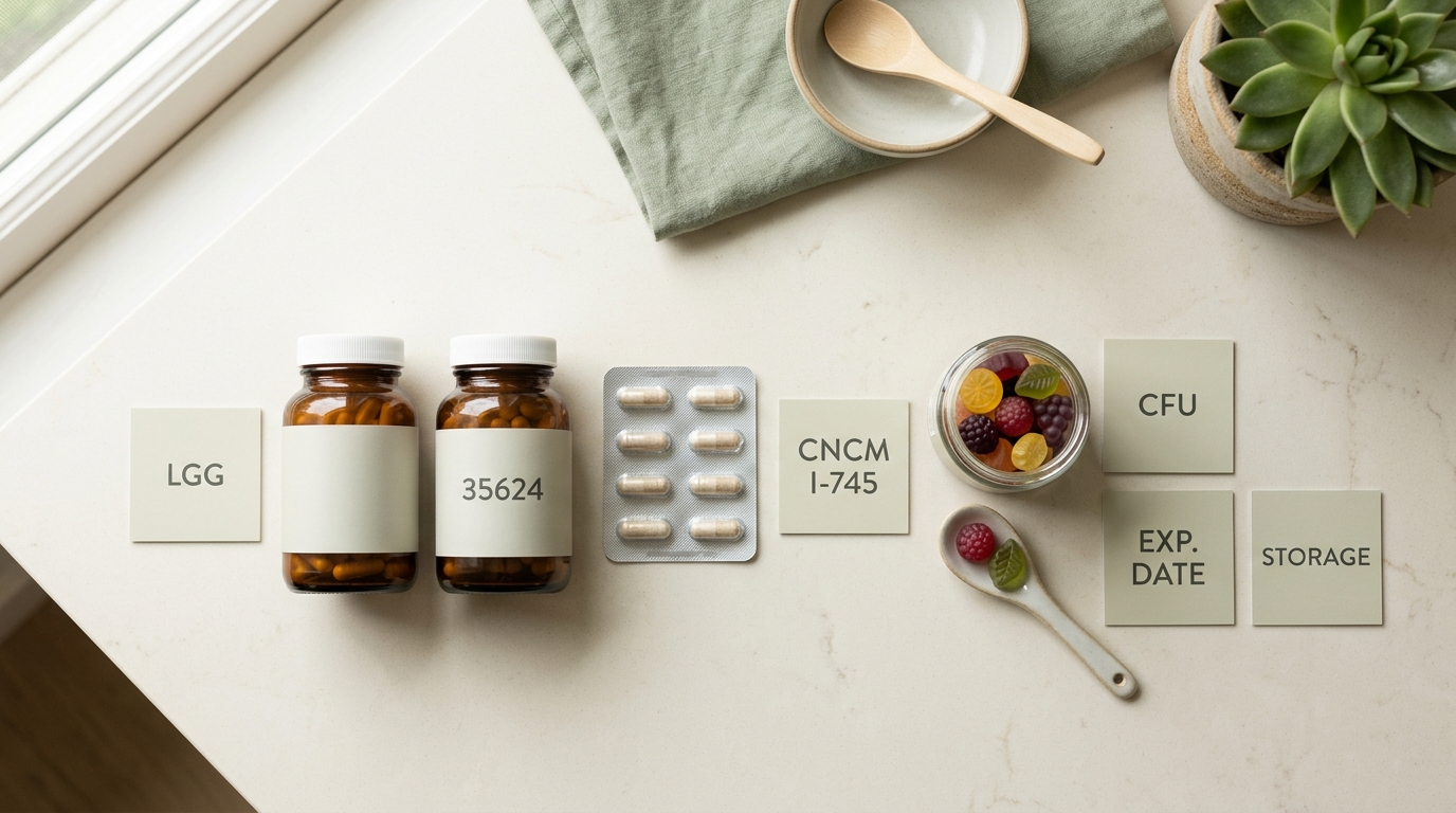 How to Choose a Probiotic Strain: LGG, 35624, CNCM I-745, and Gummies Compared
