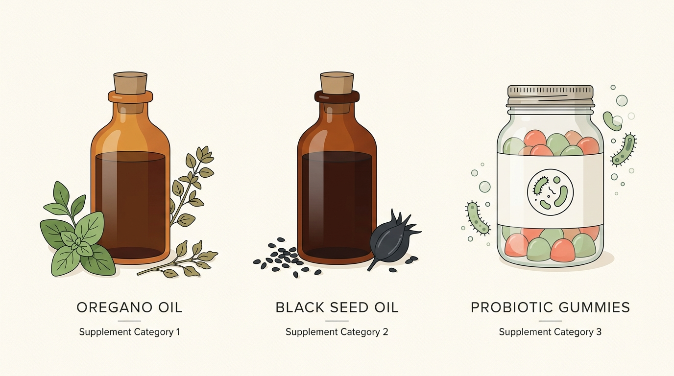 Oregano Oil vs Black Seed Oil vs Probiotics: What Fits Digestive Support?